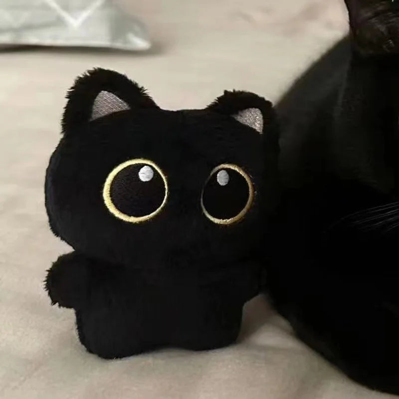 10cm Cute Black Cat Plush Doll