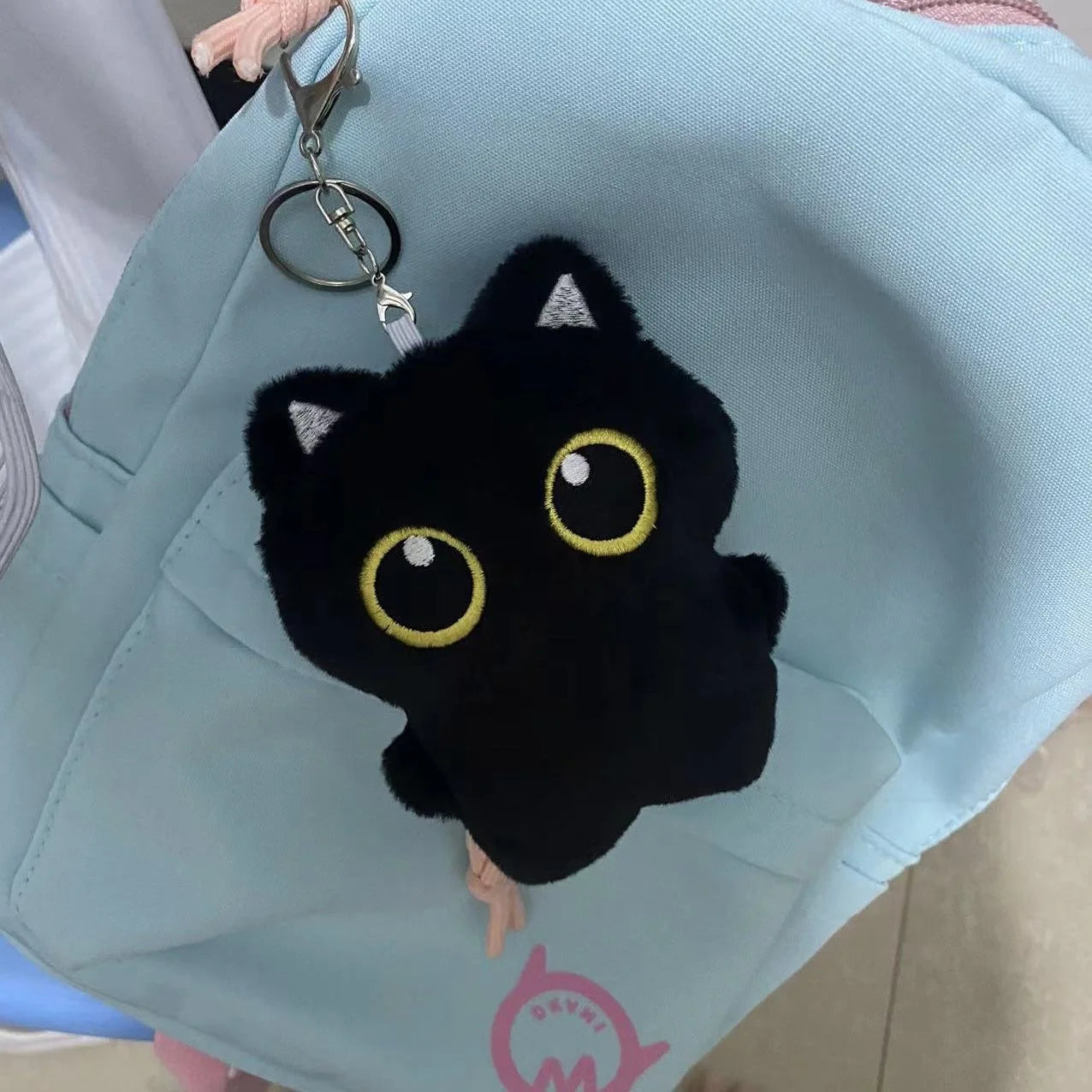 10cm Cute Black Cat Plush Doll
